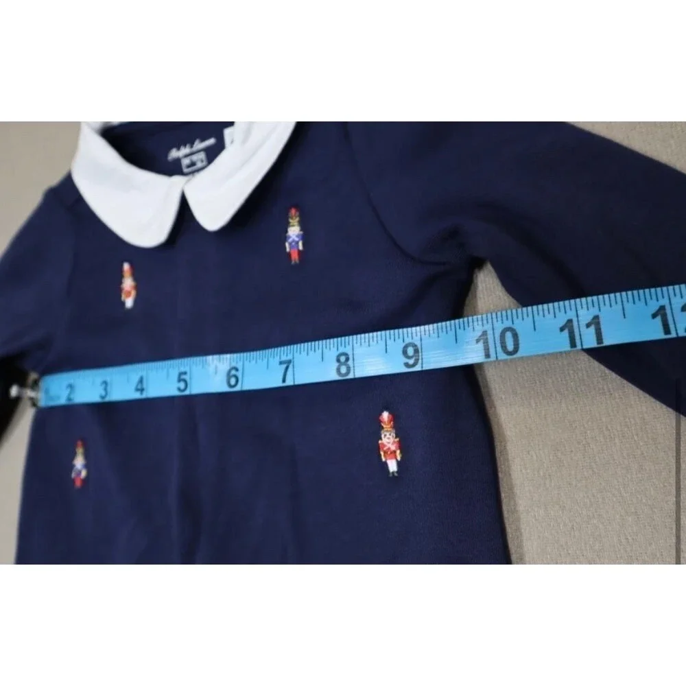 Polo Ralph Lauren Baby Boy's Nutcracker Embroidered Footie‎ Siz 3M